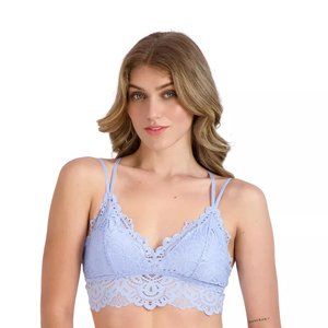 Juniors' SO® Strappy Lace Bralette SO51-020 Serenity Blue Small, Med NWT